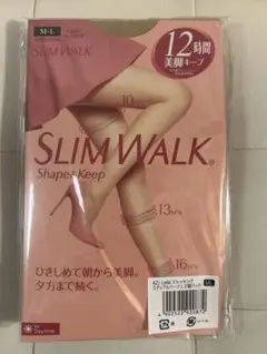 SLIM WALK シェイプ＆キープストッキングM-L 2パックセット