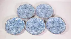 加藤利昌 平皿 18cm皿 六寸皿 輪花皿 草花紋 五客揃 加藤利昌 平皿 18cm皿 六寸皿 輪花皿 草花紋 五客揃 - メルカリ