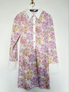 平成レトロ　マリークワント　マリクワ　ワンピース　幾何学柄　mary quant