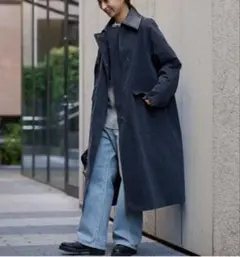 FRAMEWORK コットンナイロン3wayコート　ネイビー　ロングコート