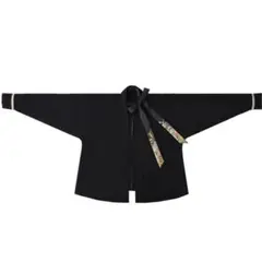 鎏金星月夜 青金色長袖トップス 中華風 唐風漢服 新中式 シャツ 着物 