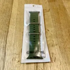 【匿名配送】オリーブグリーン シリコンバンド 42/44/45/49mm