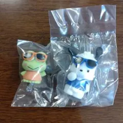 はぴだんぶい　グラサンばちばちフィギュア　ポチャッコ　けろっぴ