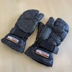 Hestra レザー スリーフィンガーミトングローブ 黒サイズ8
