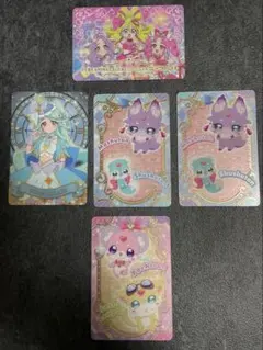 ⭐️名探偵プリキュア キラキラカードグミ バトンタッチ ５点