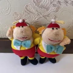 不思議の国のアリス ダム＆ディー マスコットキーホルダー