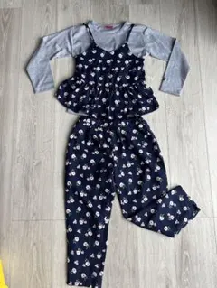 花柄 セットアップ トップス パンツ セット インナー付き 120