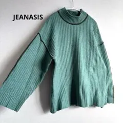 JEANASIS ジーナシス　5G ハイショク ライン プルオーバー セーター