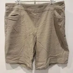 terra sky【1X/16W】 ブラウンストーン ショートパンツ シンプ