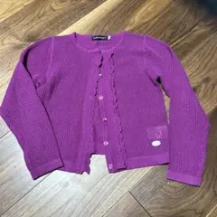 BeBe パープル カーディガン 120