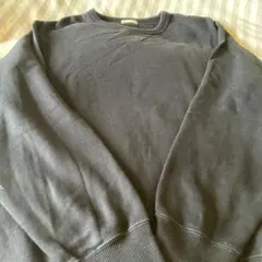 GU ジーユー MEN スウェット プルオーバー (長袖) M ブラック