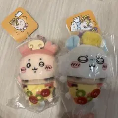 ちいかわ おそろいピザなマスコット（モモンガ 古本屋） 2点セット