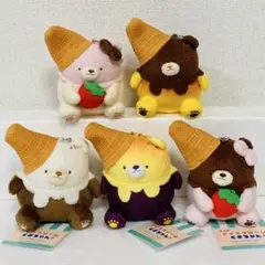 牛人のアイスクリーム くまちゃん マスコットぬいぐるみ