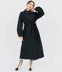 ROYALPARTY カットメルトンコート　ブラックのサムネイル