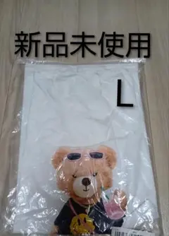 新品・未使用、Tシャツ Lサイズ《おでかけクマ》