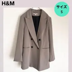 ★H&M ダブルブレストジャケット〈S〉レディースジャケット　オーバーサイズ
