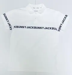 Jack Bunny!! ジャックバニー 半袖ポロシャツ ホワイト ロゴデザインのサムネイル