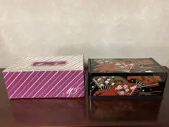 和風ミラー付きティッシュボックス　年代物
