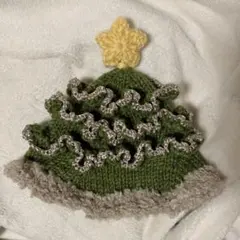 クリスマスツリー ニット帽子