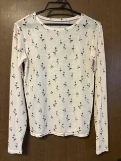 レディース 長袖カットソー シースルー 花柄 バラ柄 ☆