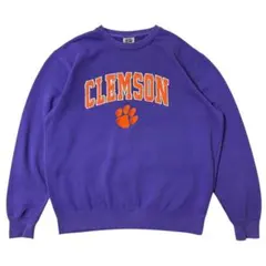 STADIUM スウェット トレーナー CLEMSON カレッジ 刺繍 海外古着