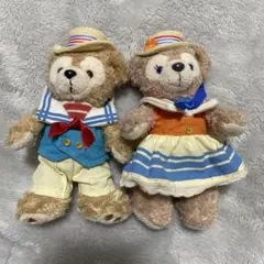 ダッフィー & シェリーメイ セーラー服ぬいぐるみ