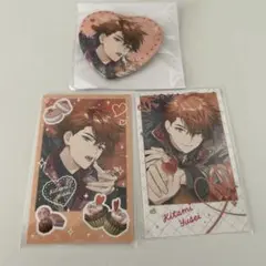 北見遊征 Melty Valentine ハート缶バッジ　チェキ