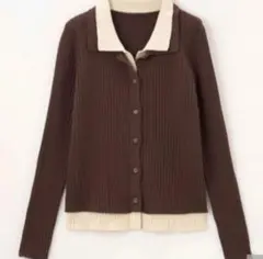 【オンライン限定】talbyyumi しまむら　襟　長袖カーディガン　M