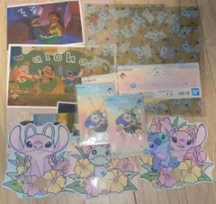 スティッチ 1番くじ　F.G.H賞セット　うちわ付き