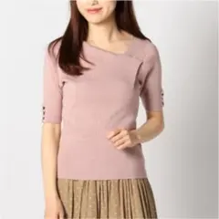 【値下げしました】アシメリブニットのサムネイル