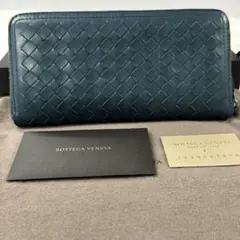 新品同様‼️ 希少 ボッテガヴェネタ 財布 長財布 パイソン ラウンド