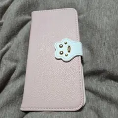 手帳型スマホケース ピンク クマデザイン