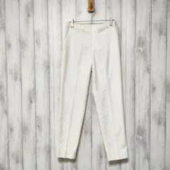 UNIQLO ユニクロ (M)　スマートスタイル アンクルパンツ　ピンストライプ