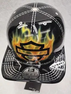 半キャップ ヘルメット キャンディーゴールド ラップ塗装 新品未使用