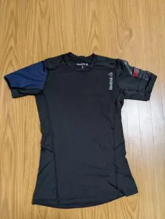 Reebok メンズ コンプレッションシャツ ブラック Sサイズ