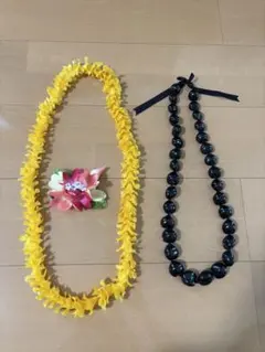 フラダンス　レイ&ククイレイ&ヘアアクセサリー