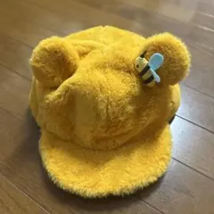 【ディズニー帽子】プーさんふわふわファンキャップ、耳付き