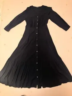 ✨美品✨UNIQLO Vネックフレアワンピース　Sサイズ