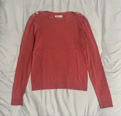 00s~ agnes b. pink knit l/s 肩ボタン ニット ピンクのサムネイル
