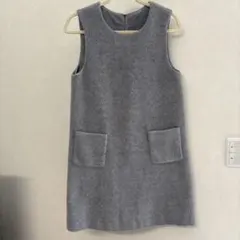 MAJESTICLEGONグレー ノースリーブワンピース