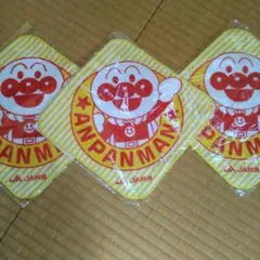 入園に☆新品☆非売品☆アンパンマン☆ミニタオル3枚