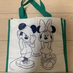 ミッキー＆ミニー　パーカー、スニーカースタイルのトートバッグ　エコバッグにも。
