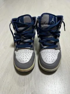 Air Jordan スニーカー US 4Y グレー/ネイビー NIKE