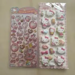【正規品】 ハローキティ うるちゅる ましゅまろシール 2点