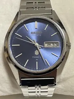 SEIKO クォーツ 腕時計 ブラック（ダークネイビー）稼動品0923-8000