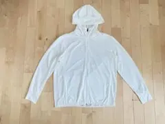 GU UVカット　フルジップパーカー　ホワイト　XL