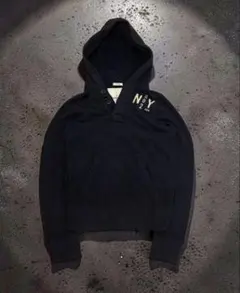 y2k archive abercrombie henley hoodie