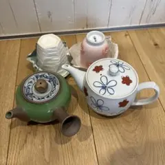 急須　白岳　秀峰　湯呑み　山幸窯　有田焼　セット