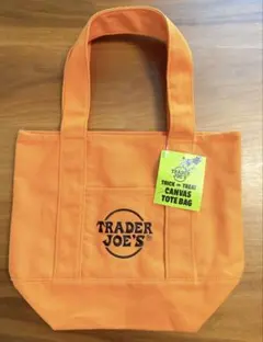 【新品・未使用】Trader Joe’s キャンバストートバッグ オレンジ
