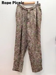 Rope Picnic ペイズリー柄カジュアルパンツ